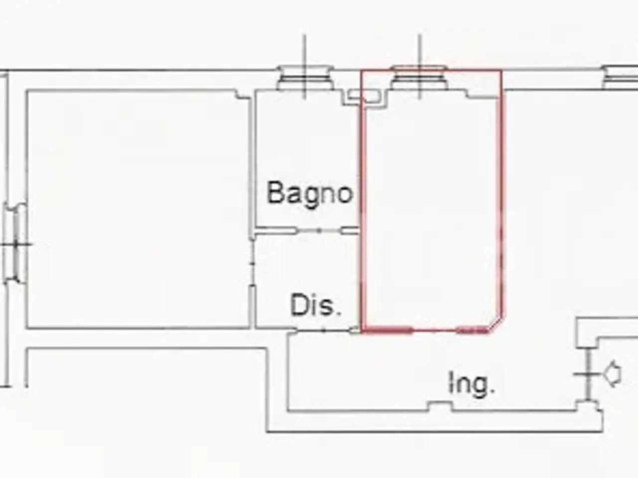 Ufficio in Via Fosocolo 23, Monza, {3} - Planimetria 1