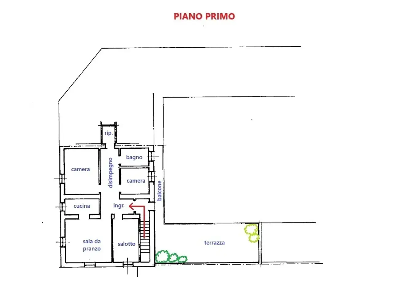Palazzina commerciale in Via Cavour 34, Cortemaggiore, {3} - Planimetria 1
