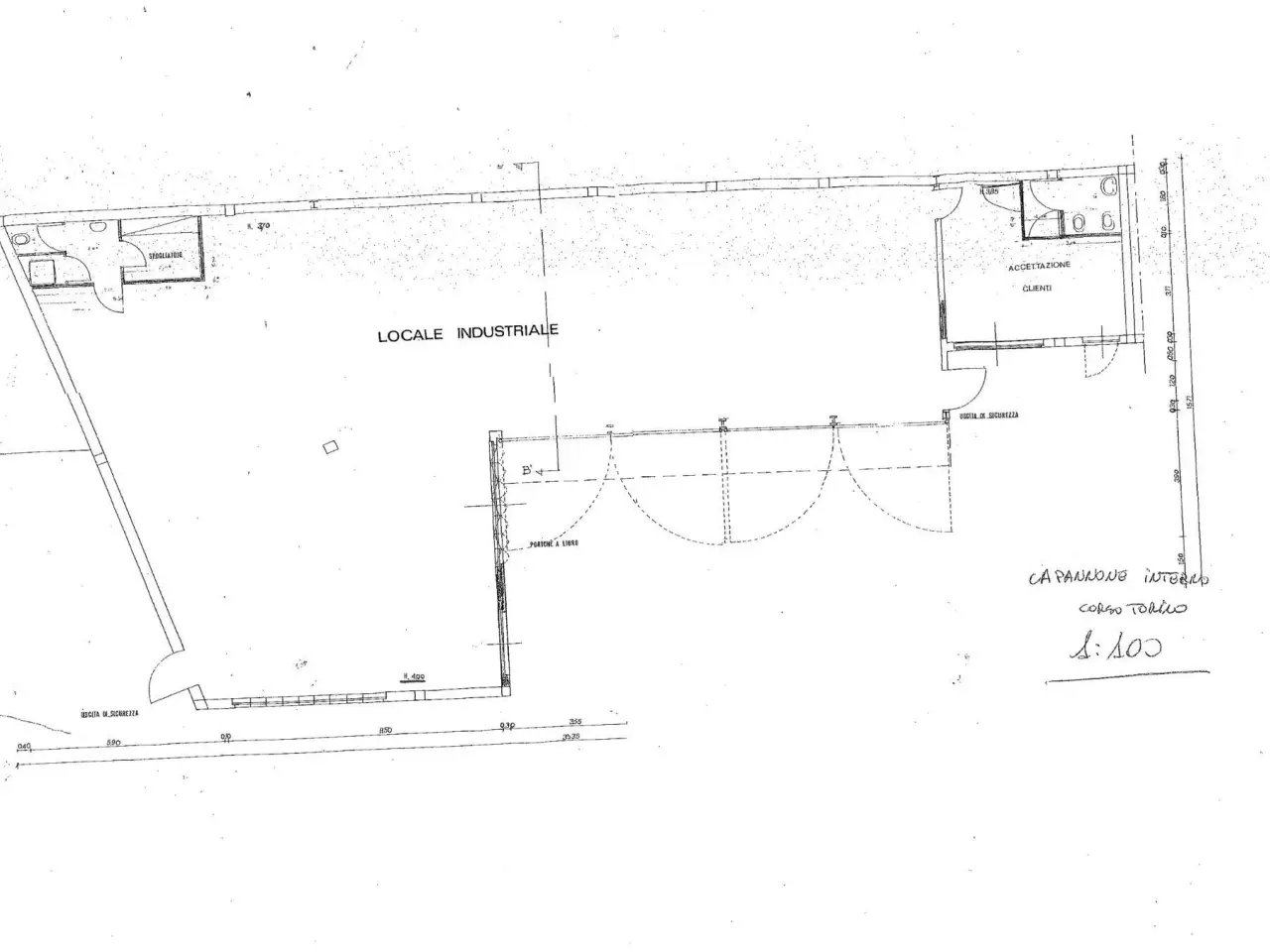 Capannone in Corso Torino 124, Asti, {3} - Planimetria 1
