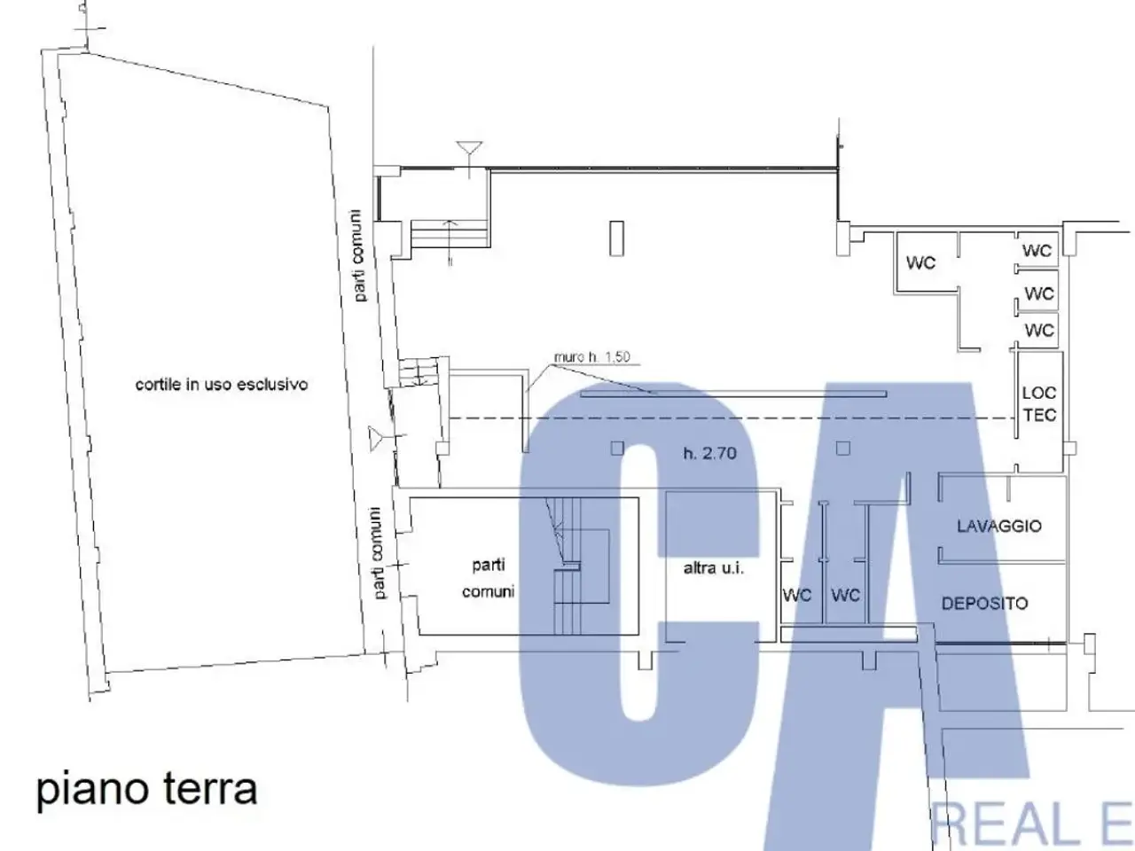 Ufficio in Via Rucellai Bernardo, Milano, {3} - Planimetria 1