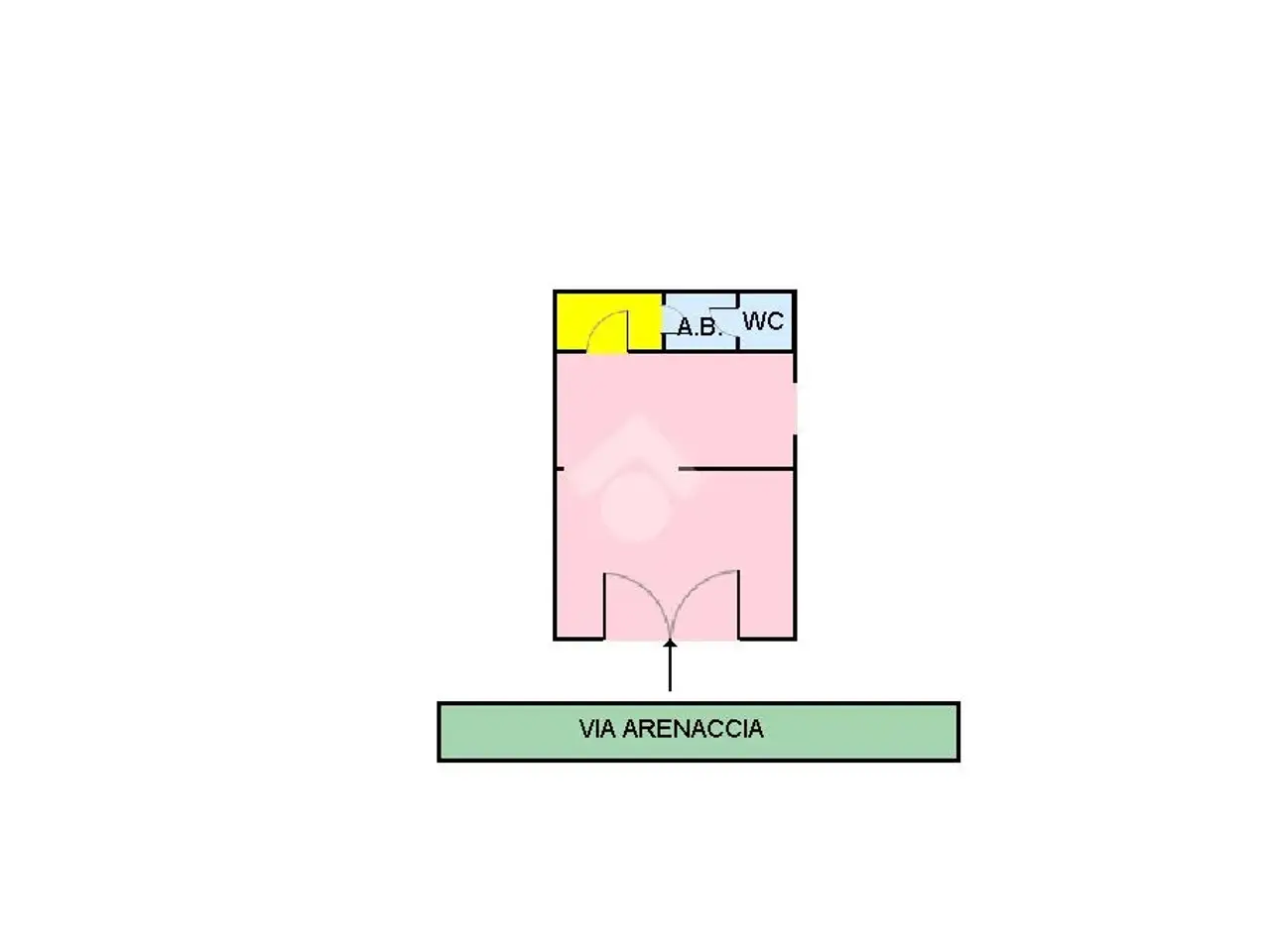 Negozio in Via Arenaccia 300, Napoli, {3} - Planimetria 1