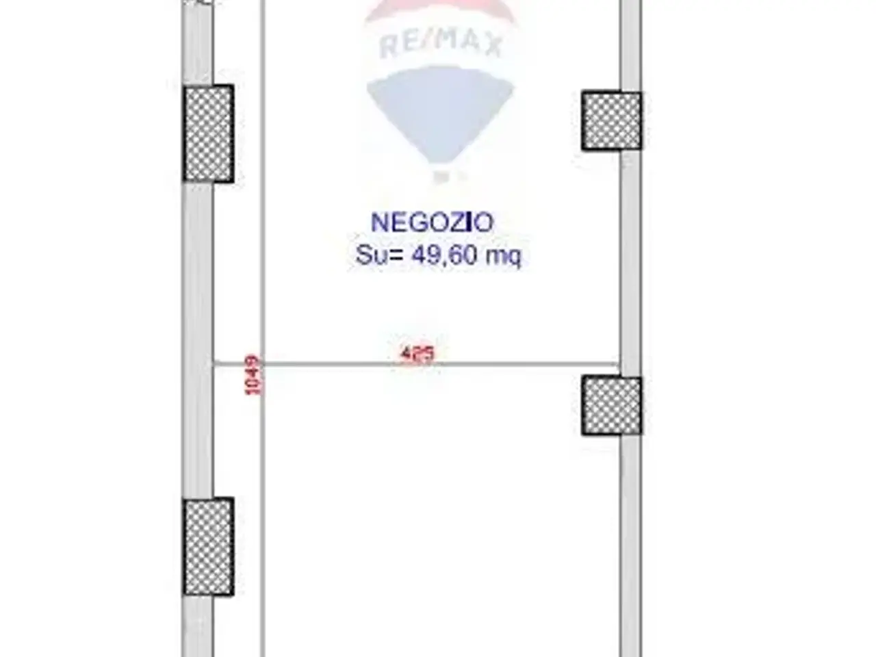 Negozio in , L'Aquila, {3} - Planimetria 1