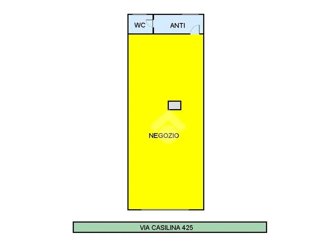 Negozio in Via Casilina 425, Roma, {3} - Planimetria 1