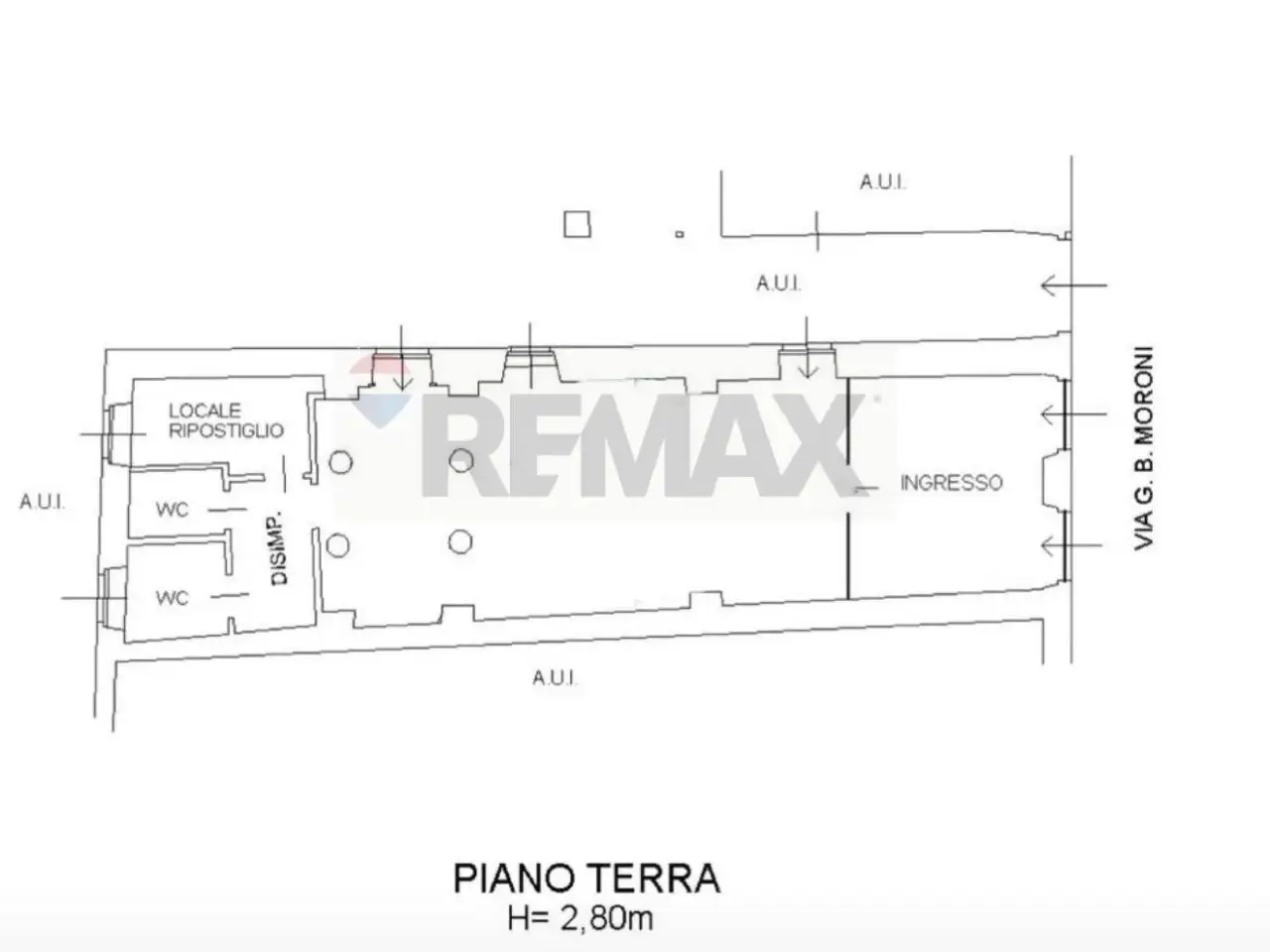 Negozio in Via Moroni 68, Bergamo, {3} - Planimetria 1