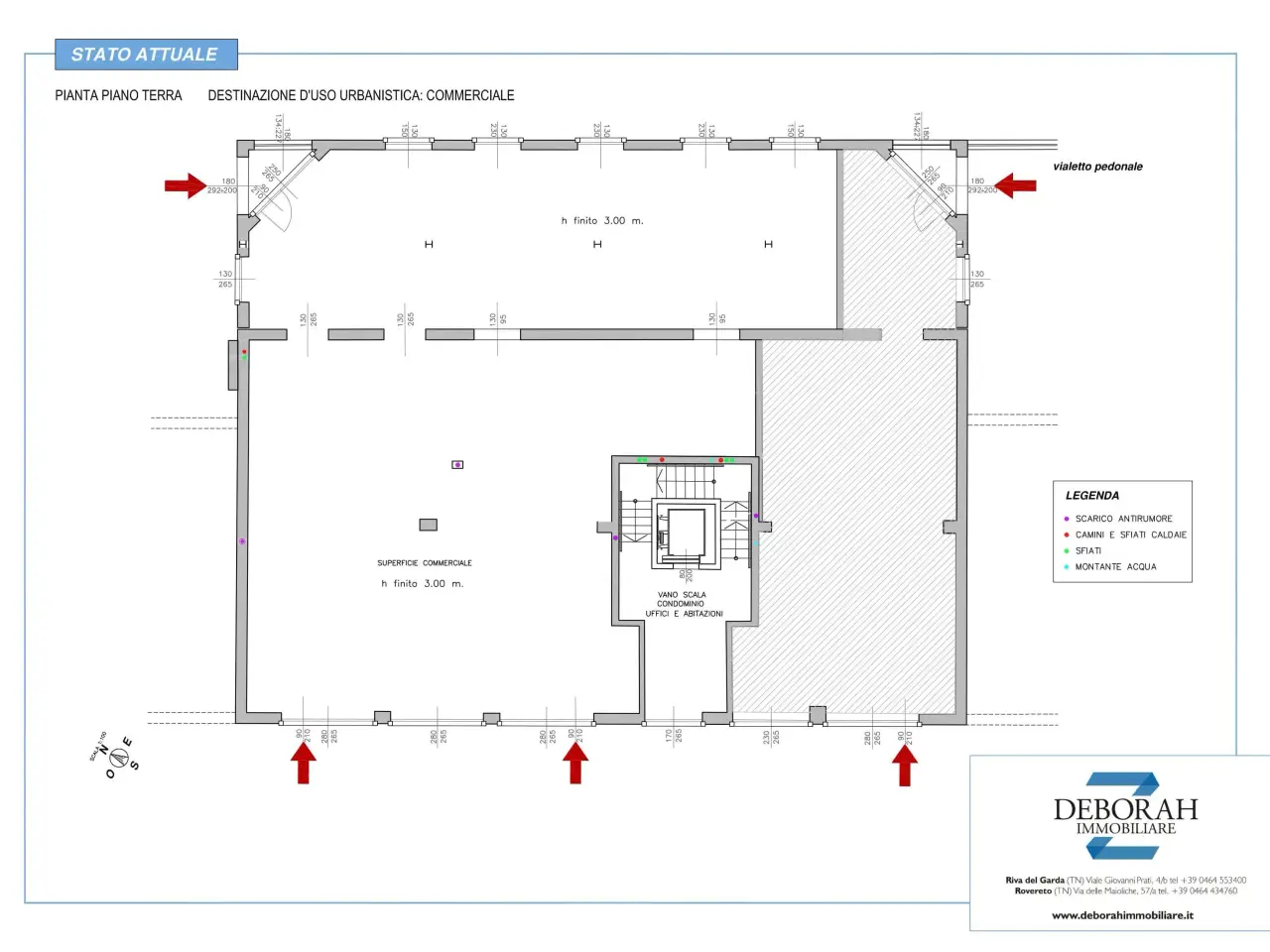 Negozio in Via Maioliche, Rovereto, {3} - Planimetria 1