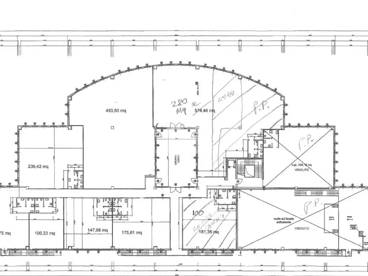 Ufficio in Via Sandro Pertini 4, Cazzago San Martino, {3} - Planimetria 1
