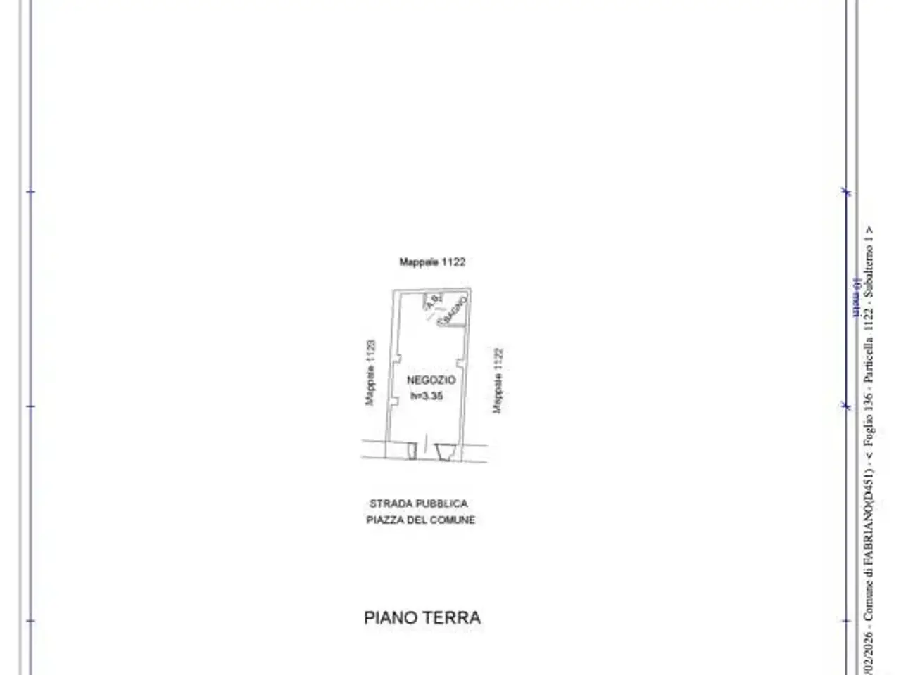 Negozio in Piazza del Comune 29, Fabriano, {3} - Planimetria 1