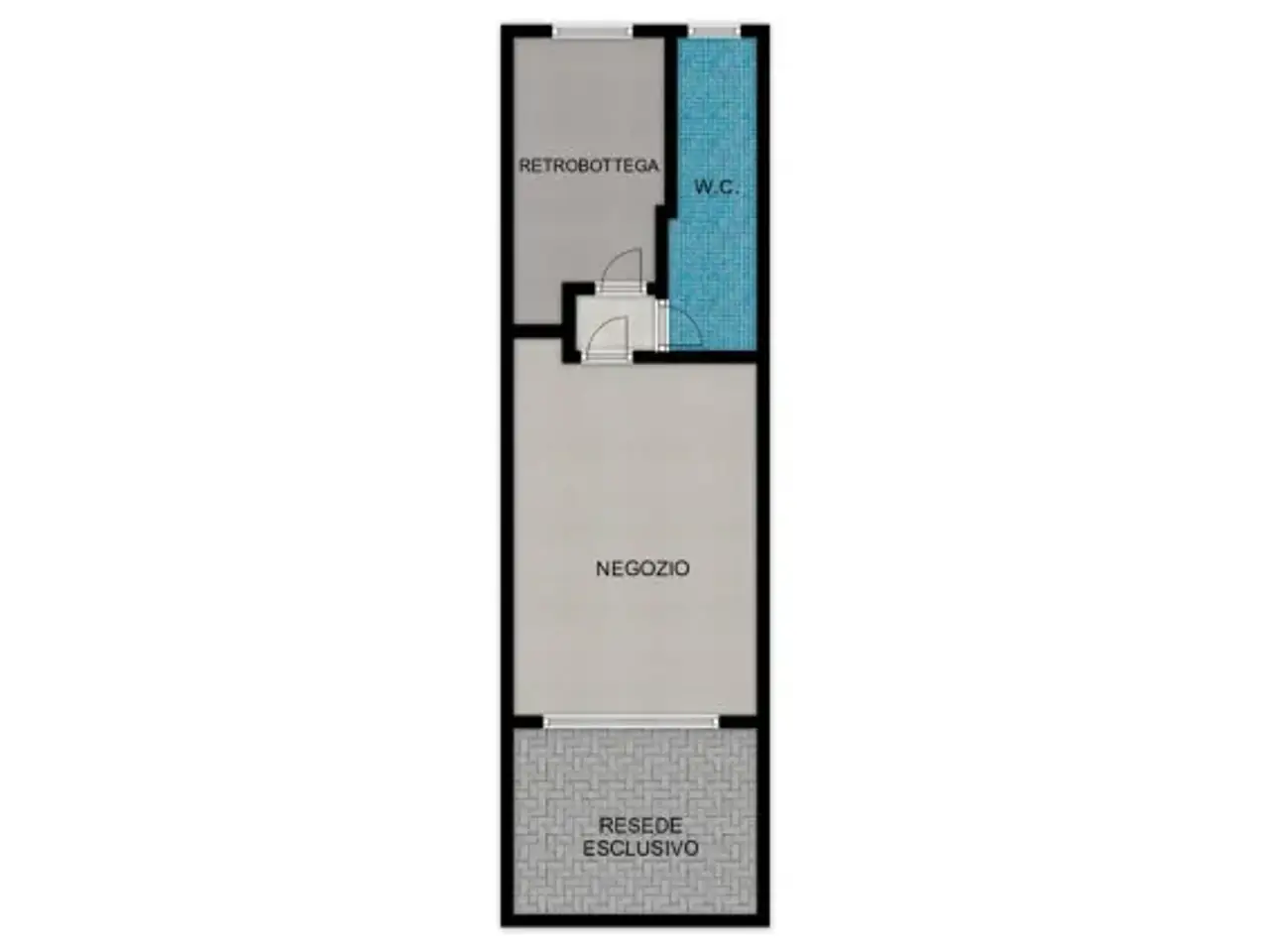 Negozio in Via Lorenzo Viani 13, Firenze, {3} - Planimetria 1