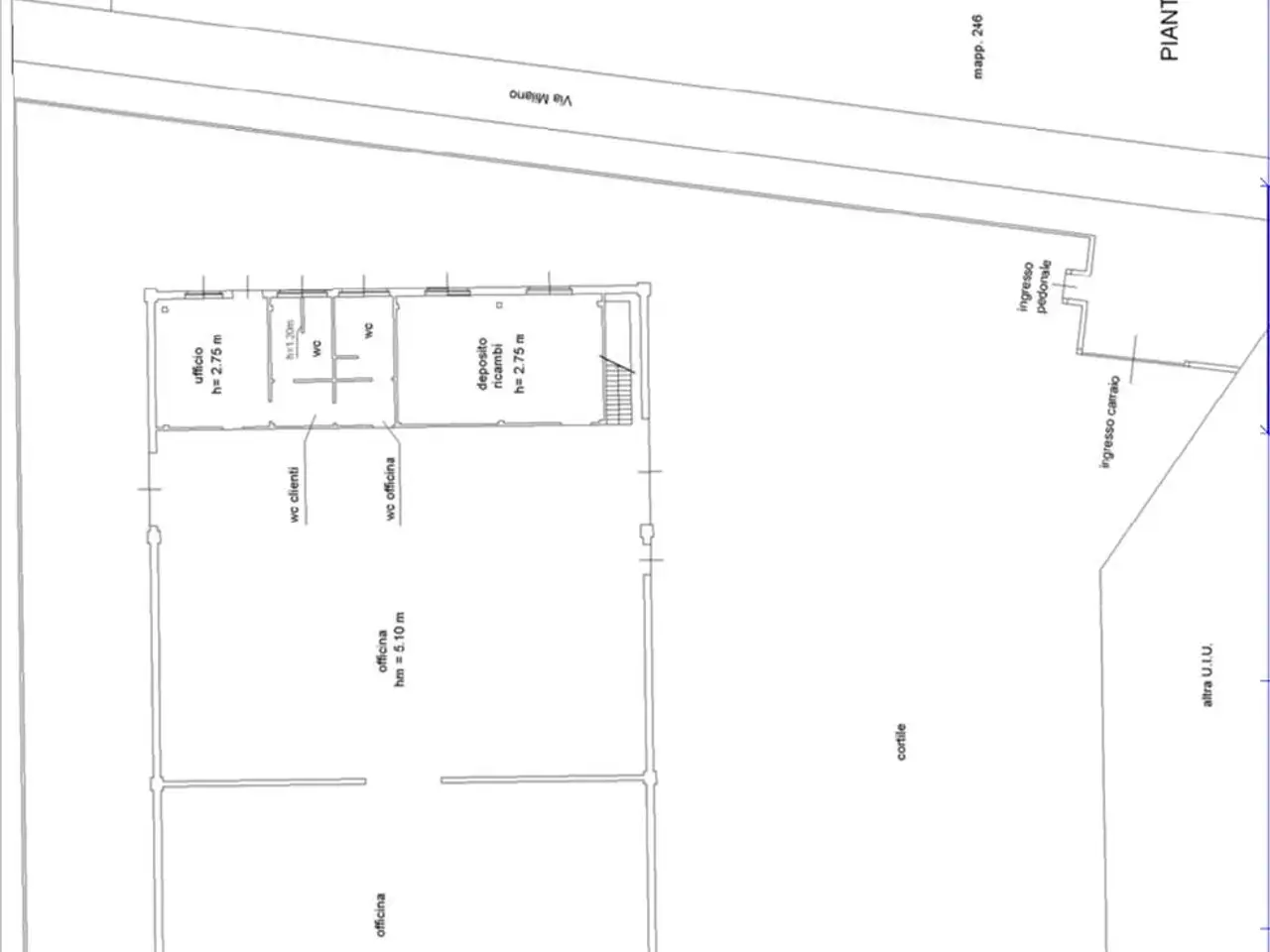 Capannone in Via Milano, Cerano, {3} - Planimetria 1