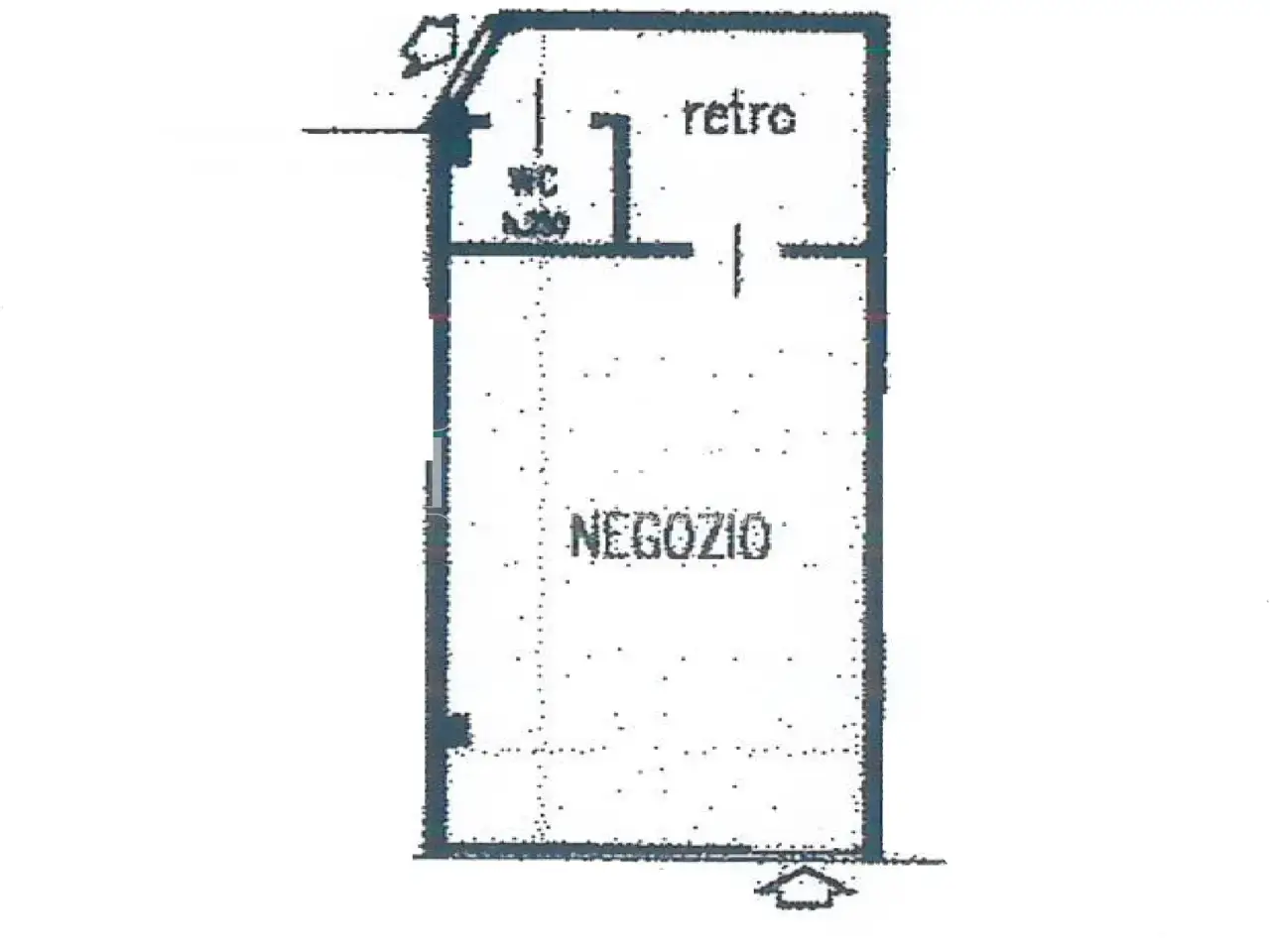 Negozio in Picco 8, Milano, {3} - Planimetria 1