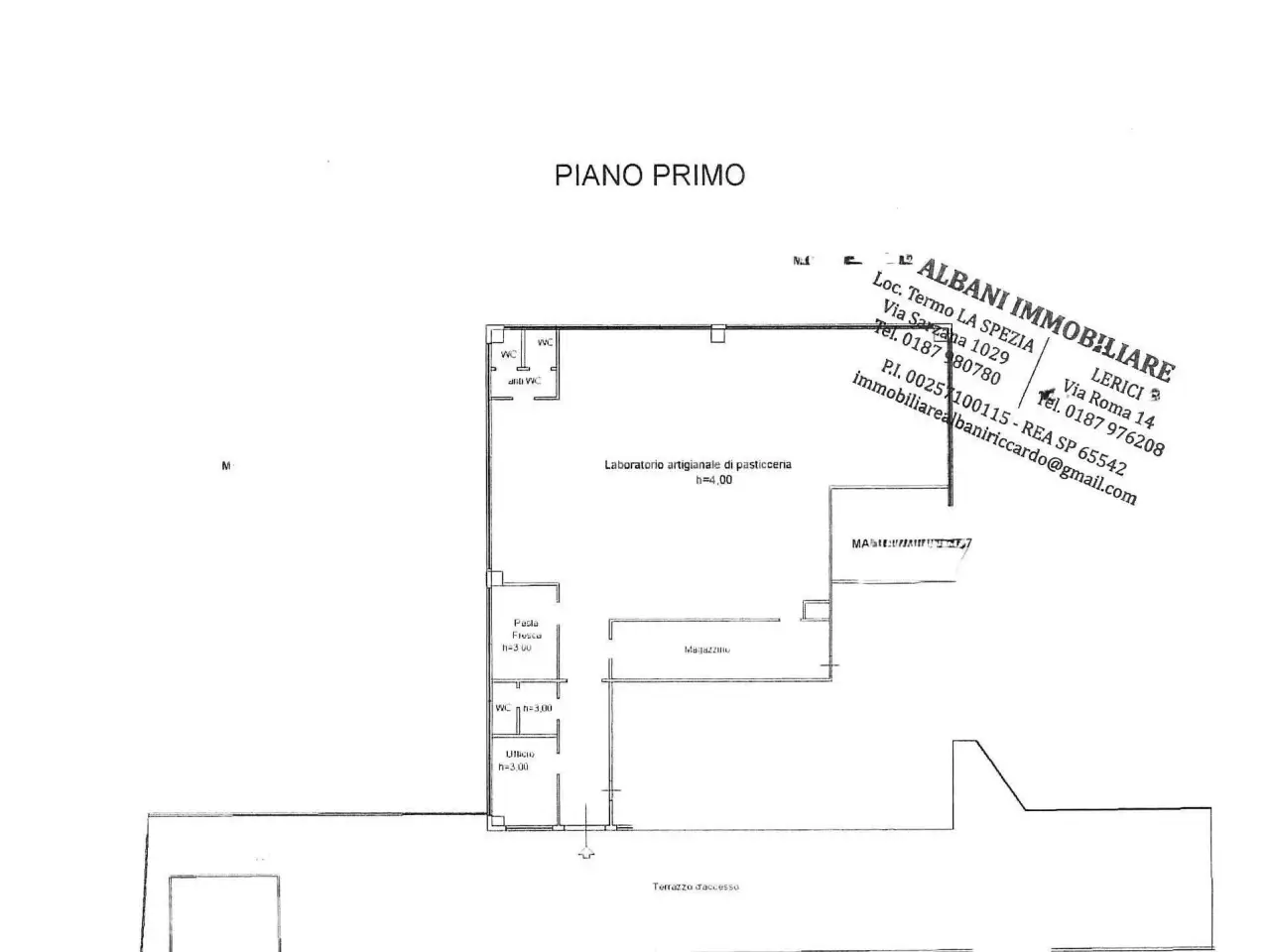 Pasticceria in Via Provinciale Piana, Vezzano Ligure, {3} - Planimetria 1