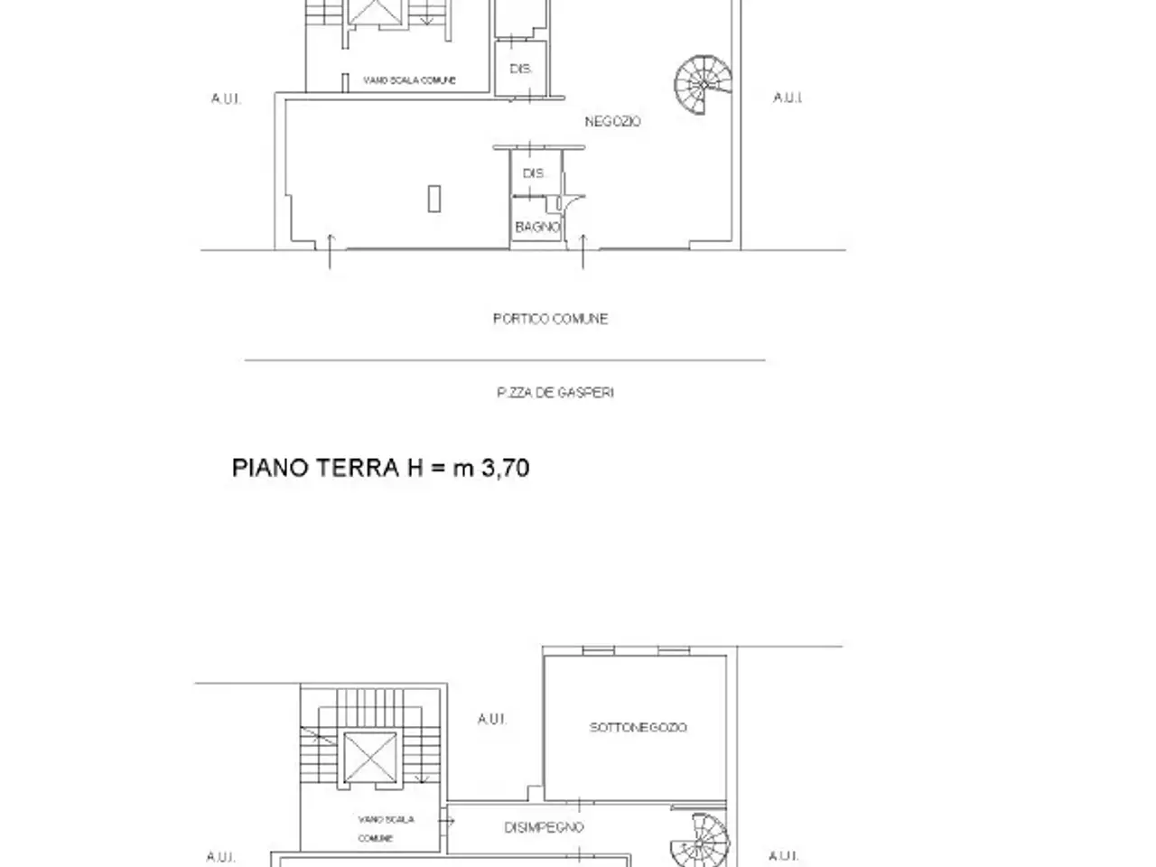 Negozio in Vicolo del Caldo, Saronno, {3} - Planimetria 1