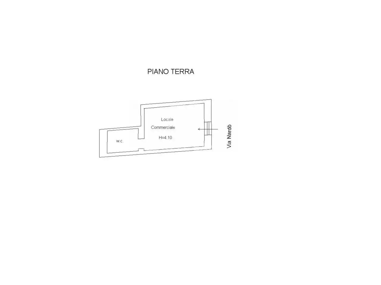 Negozio in Via Nardò, Casarano, {3} - Planimetria 1