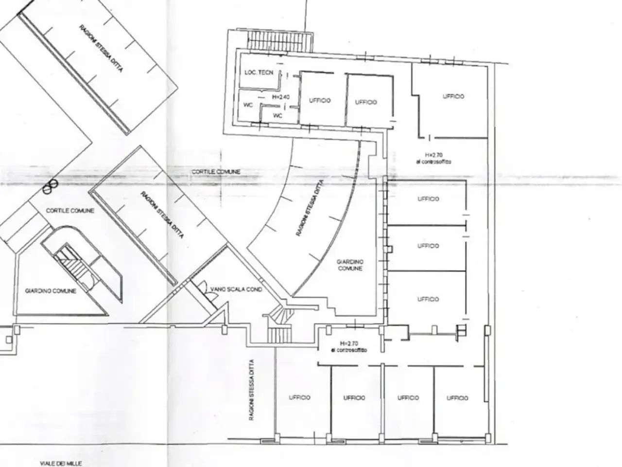 Ufficio in Piazzale Tomaso Barbieri, 29, 43125 Parma Pr, Italia, Parma, {3} - Planimetria 1