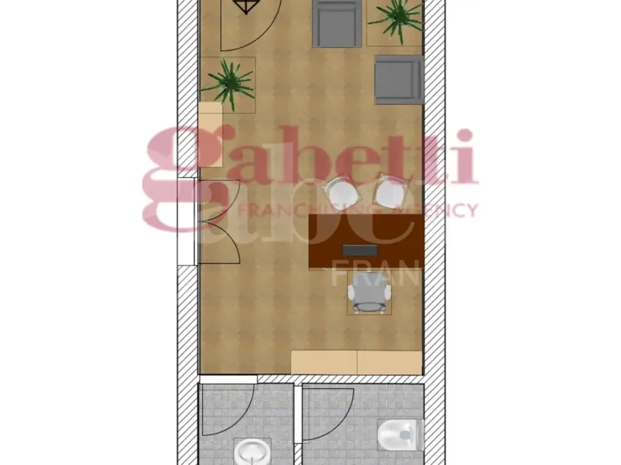 Negozio in Via Borgo Palazzo 58, Bergamo, {3} - Planimetria 1