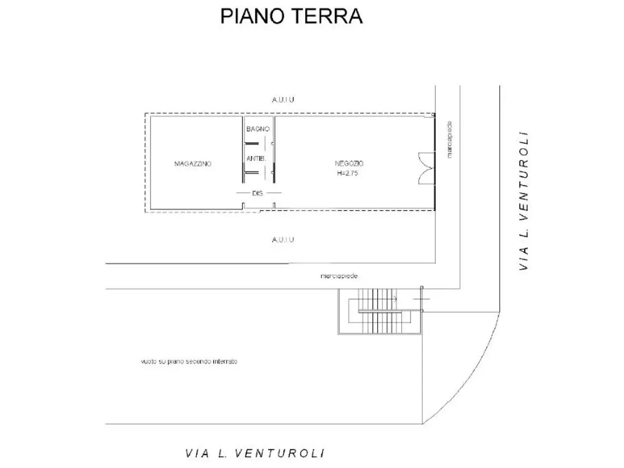 Negozio in Via Lodovico Venturoli, Mazzano, {3} - Planimetria 1