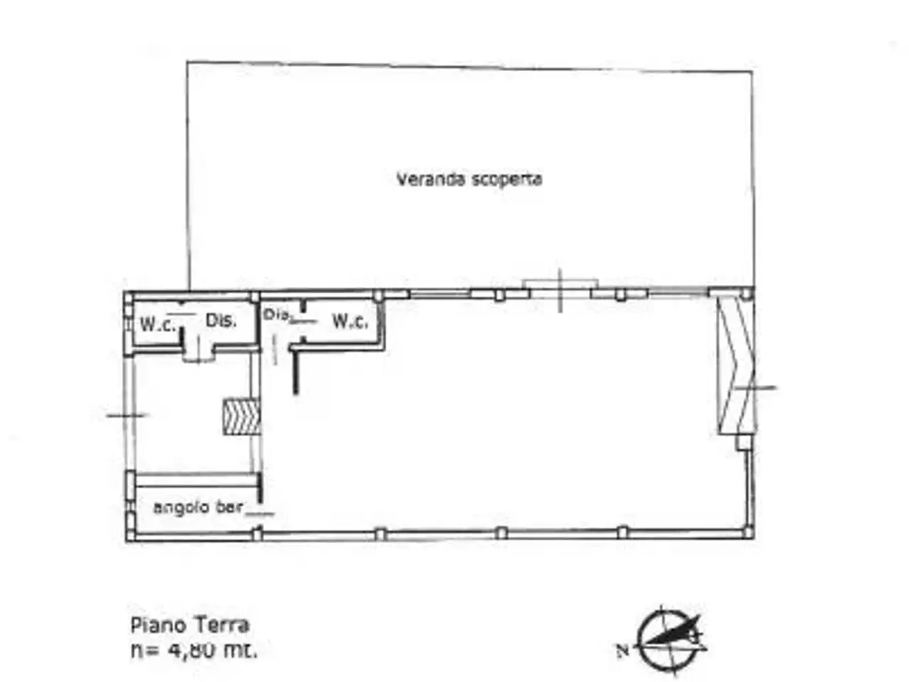 Negozio in Via Erice Mazara 27, Trapani, {3} - Planimetria 1
