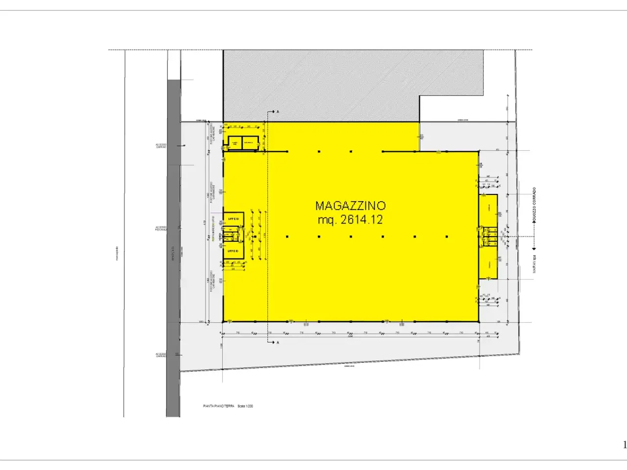 Capannone in Viale dell' Industria, Rubano, {3} - Planimetria 1