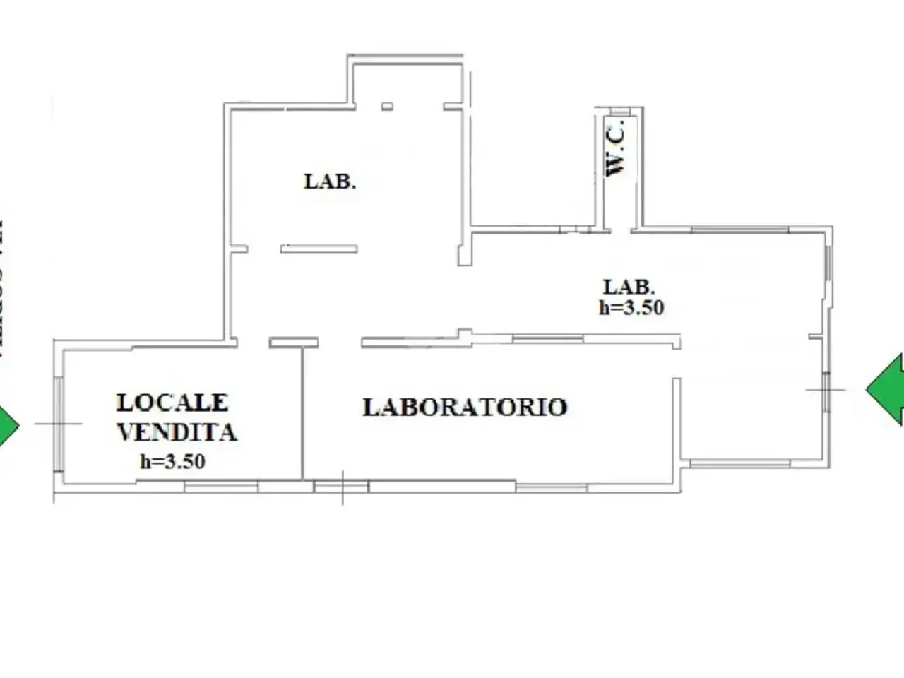 Laboratorio in Via Gorizia 19, Giulianova, {3} - Planimetria 1