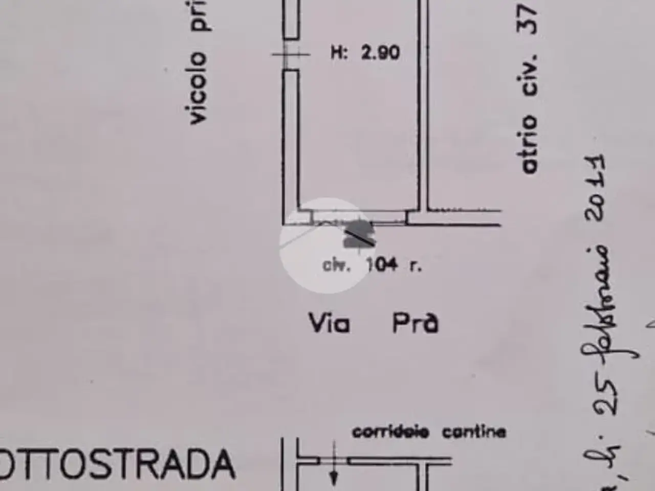 Negozio in Via Pra', Genova, {3} - Planimetria 1