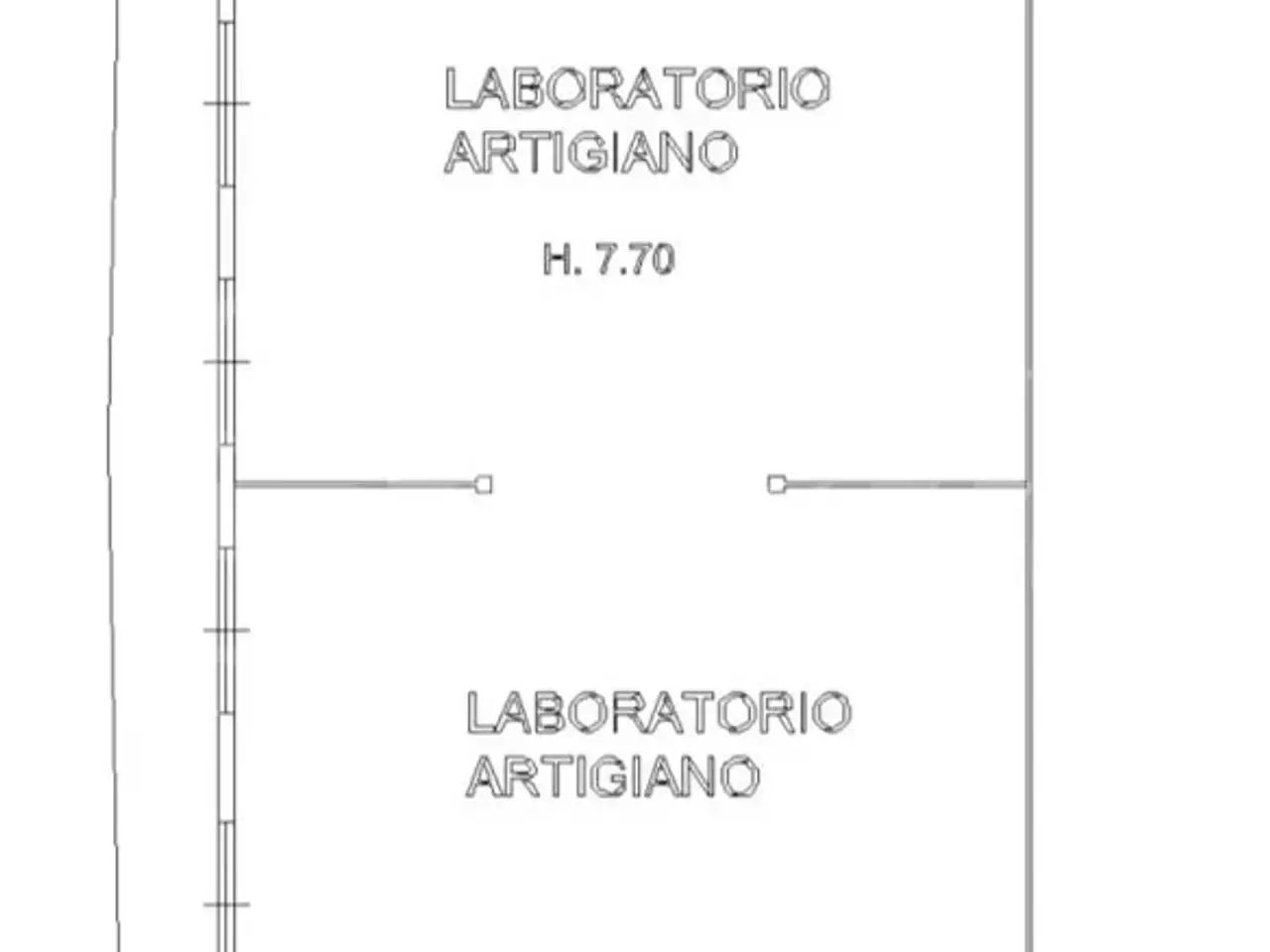 Capannone in , Faenza, {3} - Planimetria 1