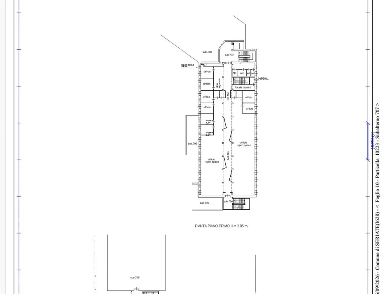 Ufficio in Via Pastrengo, Seriate, {3} - Planimetria 1