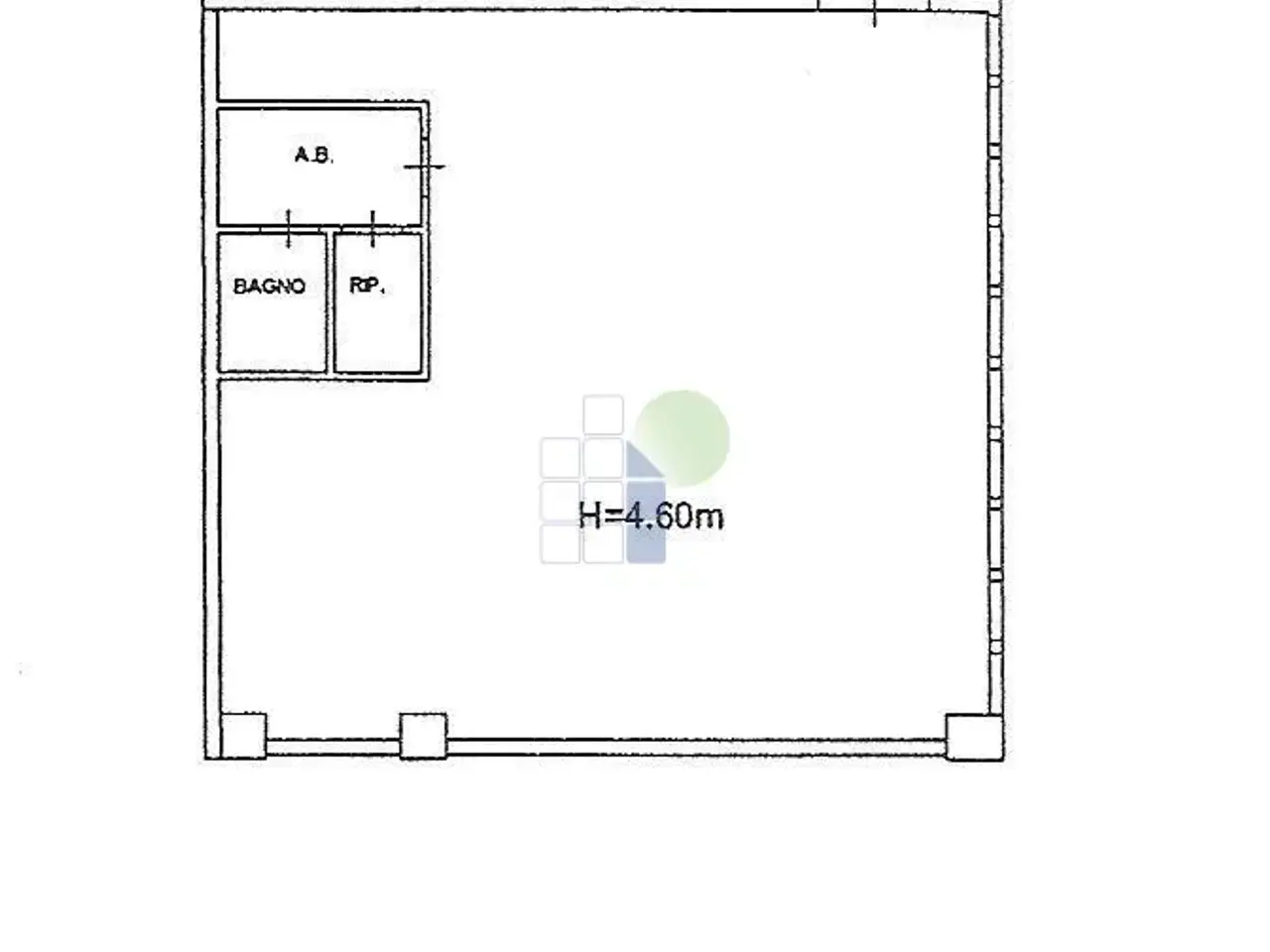 Capannone in Via dei Ramai, Livorno, {3} - Planimetria 1