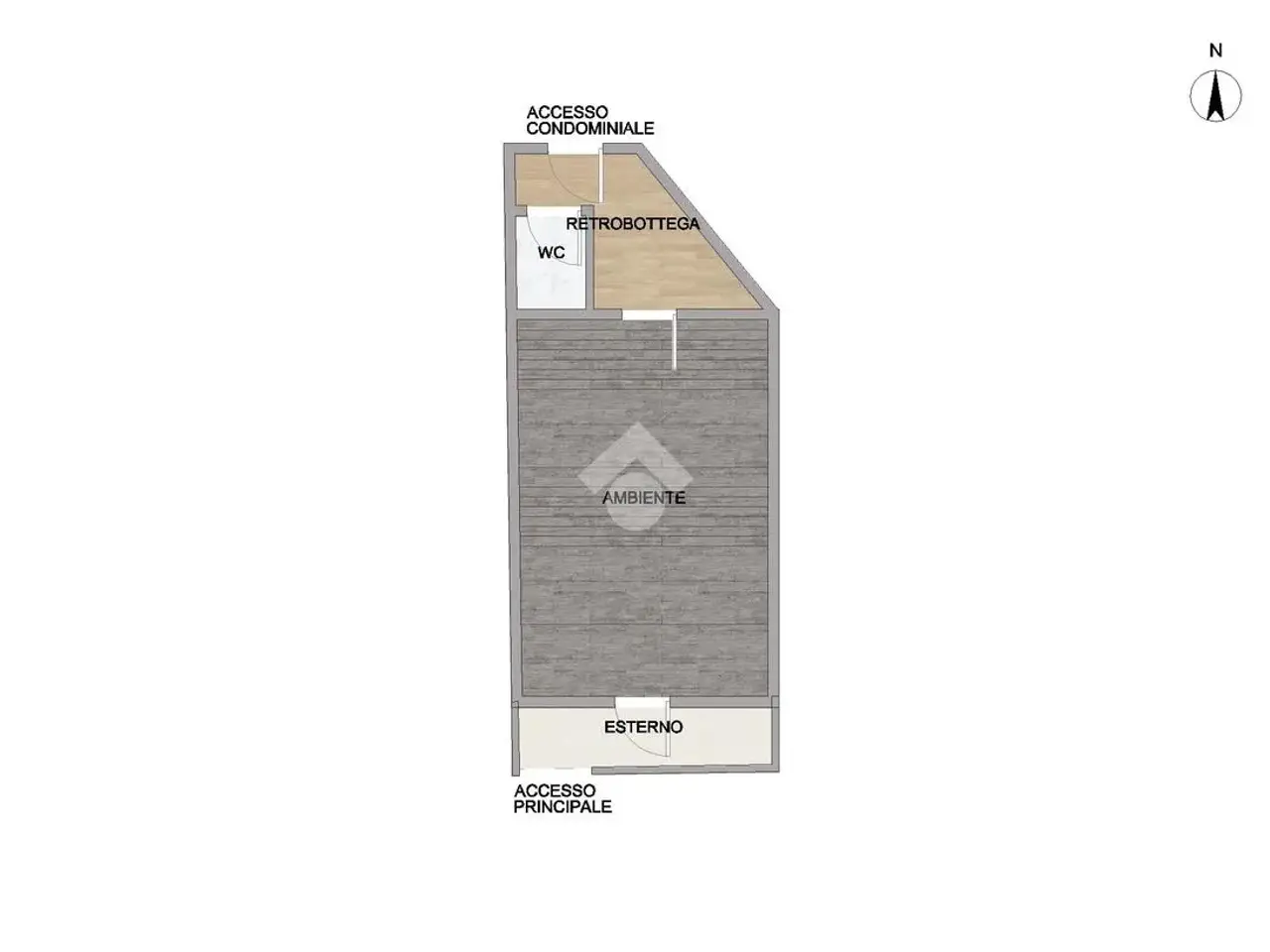 Negozio in Via Aldo Moro 23, Monreale, {3} - Planimetria 1