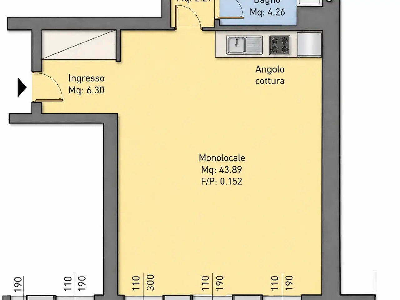 Ufficio in Via Giuseppe Mazzini, San Bonifacio, {3} - Planimetria 1
