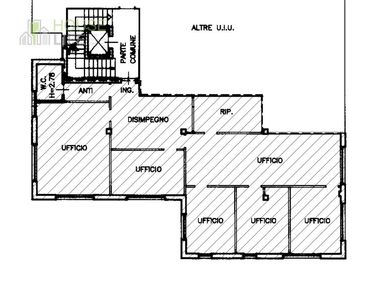 Ufficio in Viale San Lazzaro, Vicenza, {3} - Planimetria 1