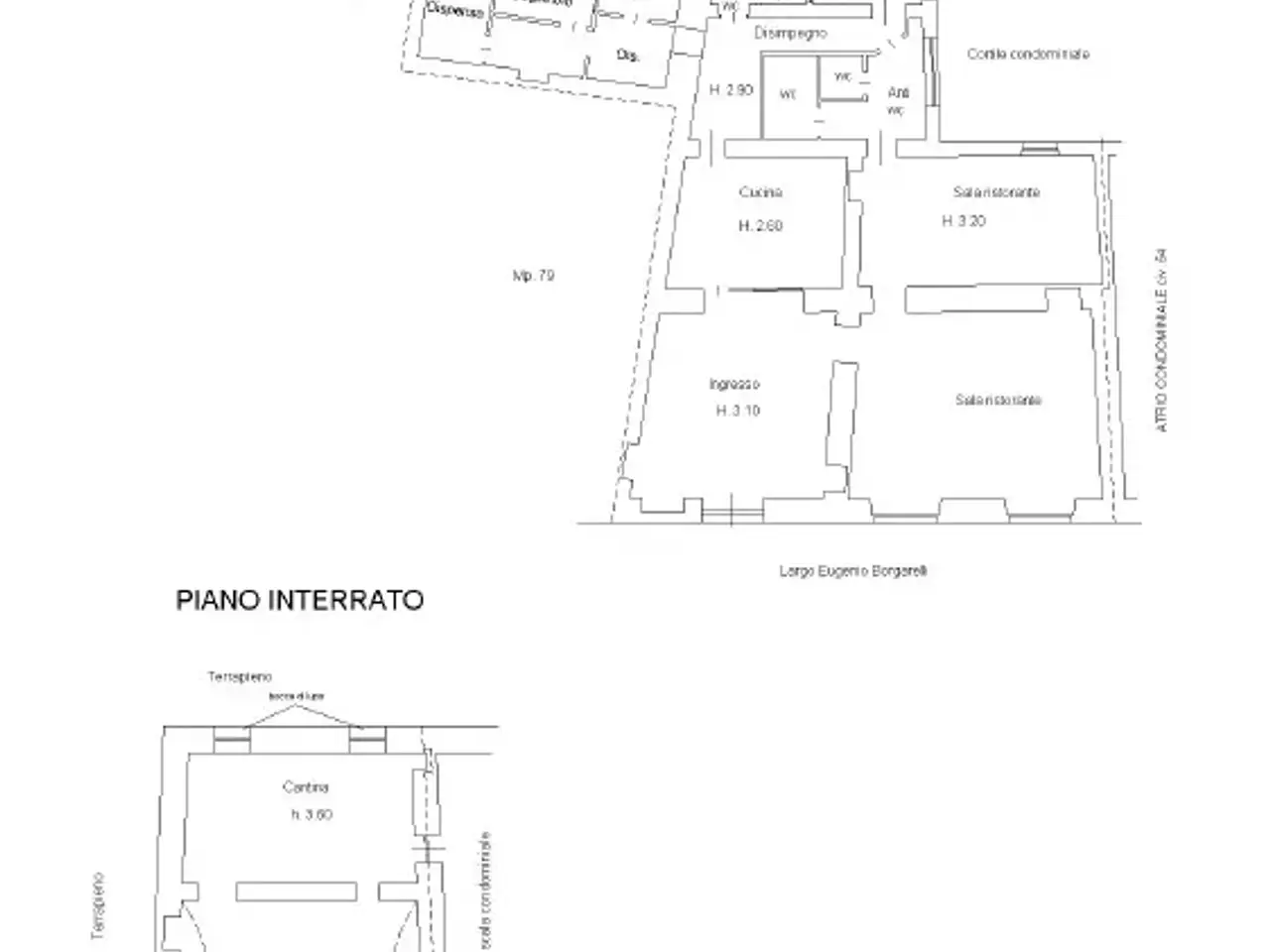 Negozio in vendita, Largo Eugenio Borgarelli 48, Tortona - Planimetria 1