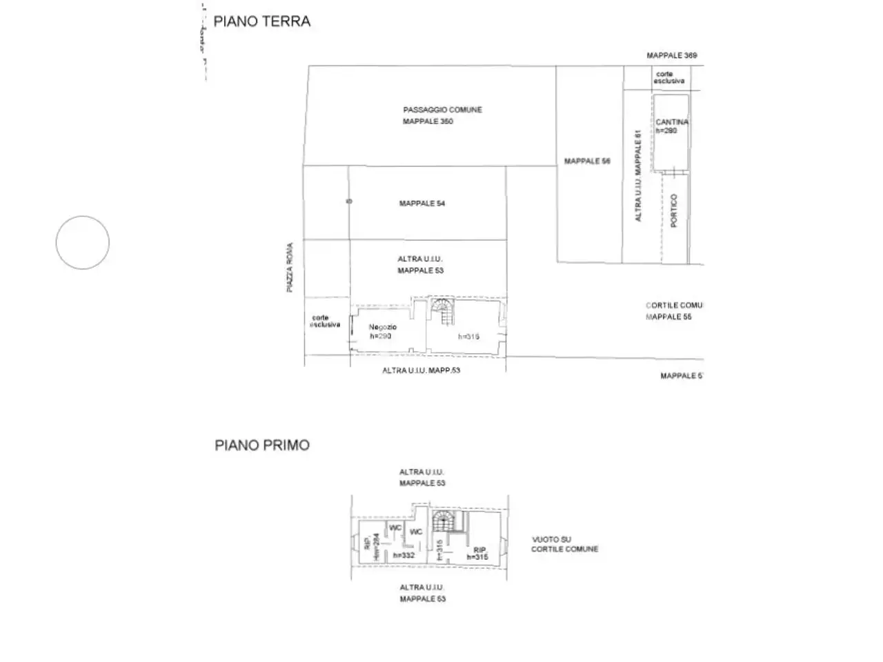 Negozio in Piazza Roma, Stagno Lombardo, {3} - Planimetria 1