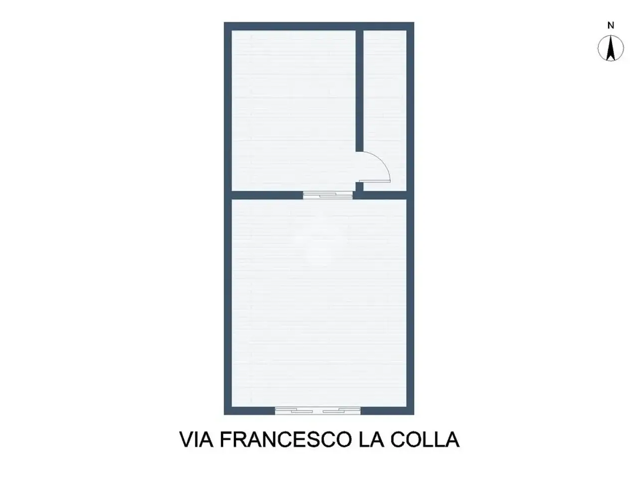 Negozio in Via Francesco La Colla 24, Palermo, {3} - Planimetria 1