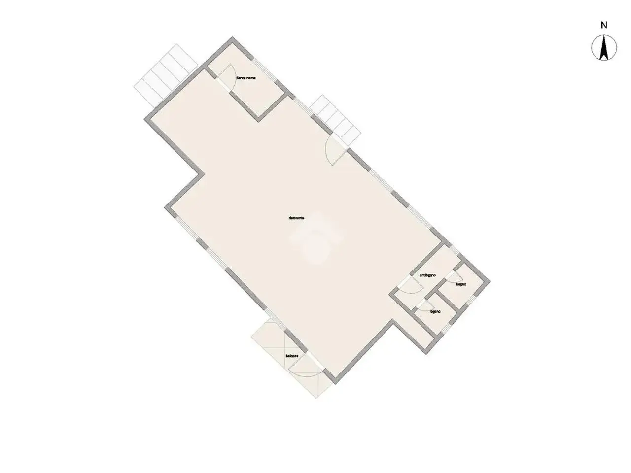 Negozio in Via Santa Caterina da Siena 4, Rogno, {3} - Planimetria 1