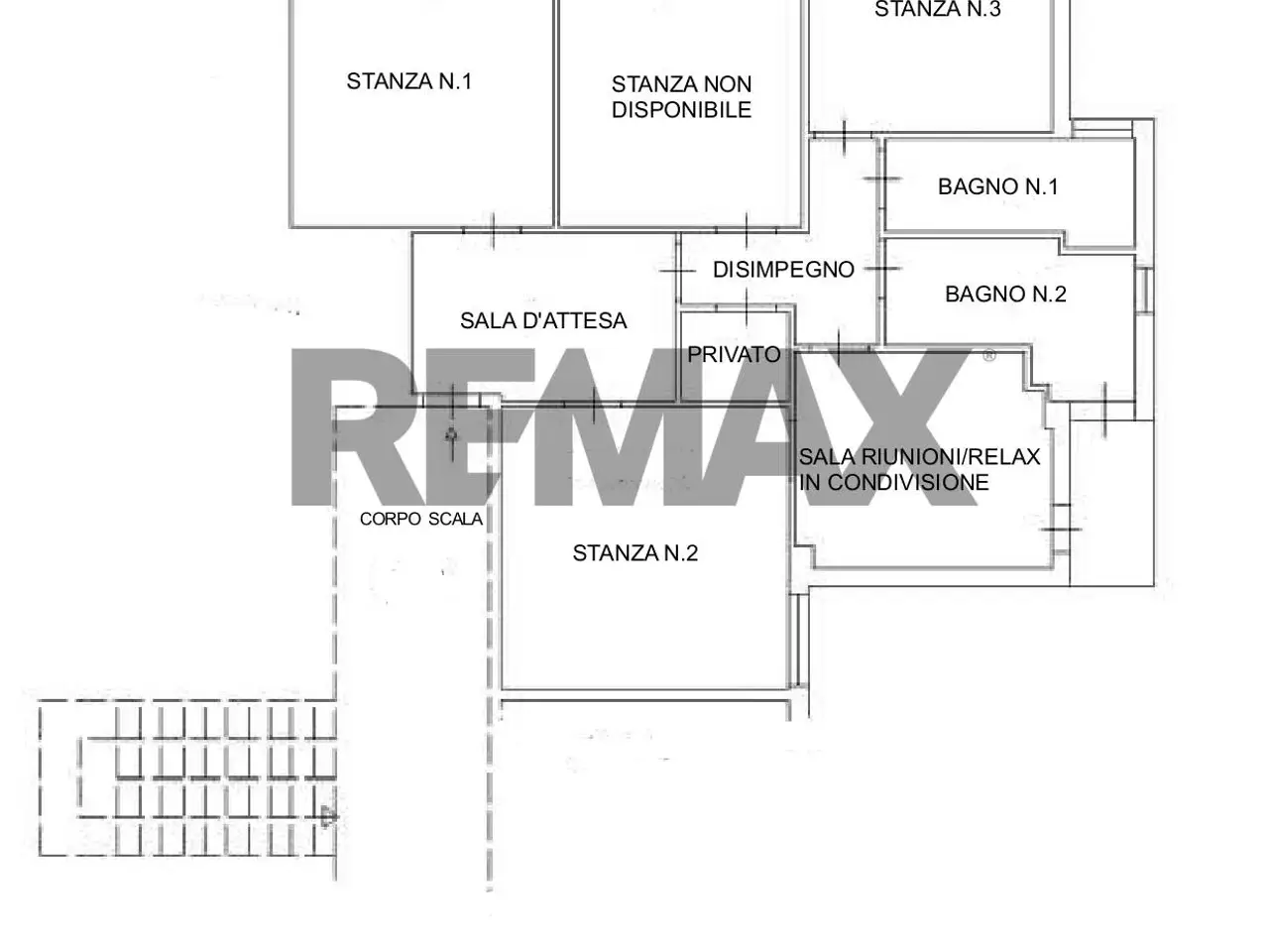 Ufficio in Via Fasano 20, Gravina Di Catania, {3} - Planimetria 1