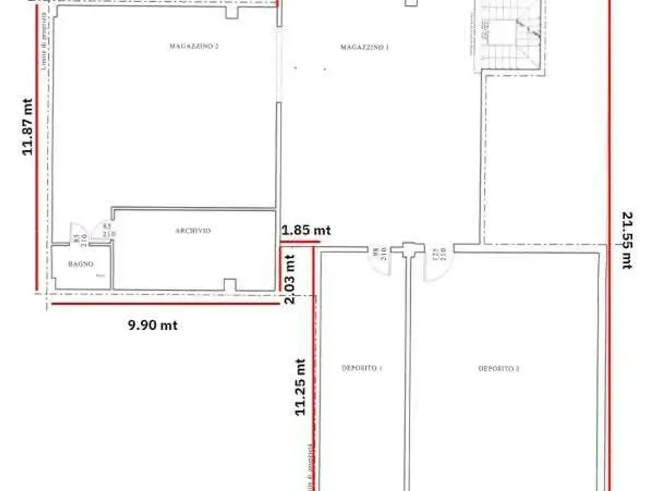 Magazzino in Via della Costituzione , Reggio Emilia, {3} - Planimetria 1