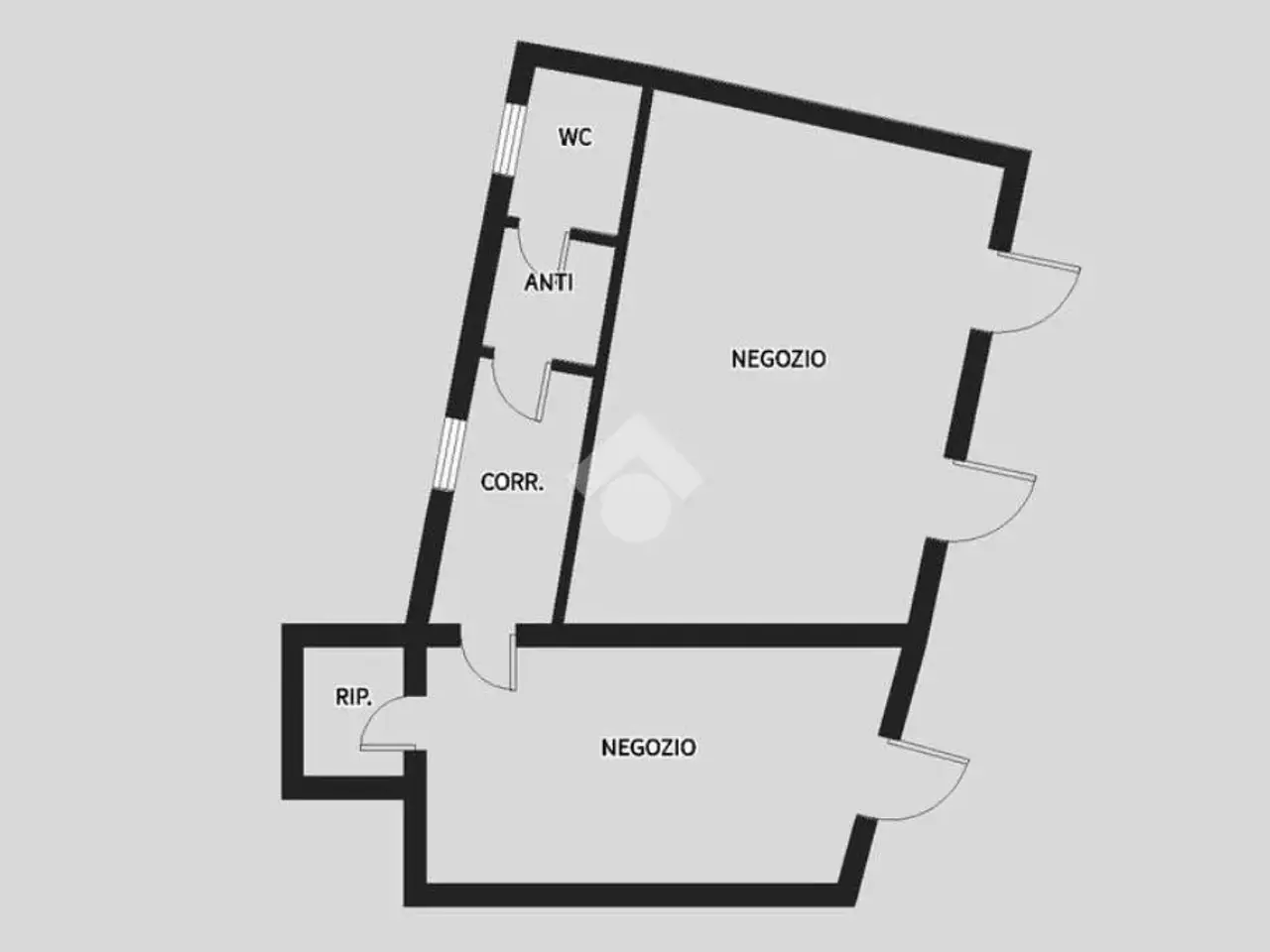 Negozio in Via San Fermo 1, Padova, {3} - Planimetria 1