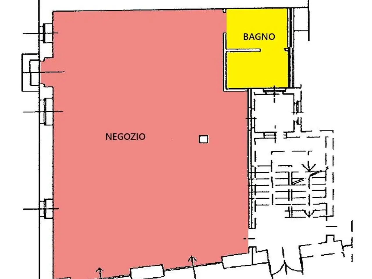 Negozio in Via Roma, Gragnano Trebbiense, {3} - Planimetria 1