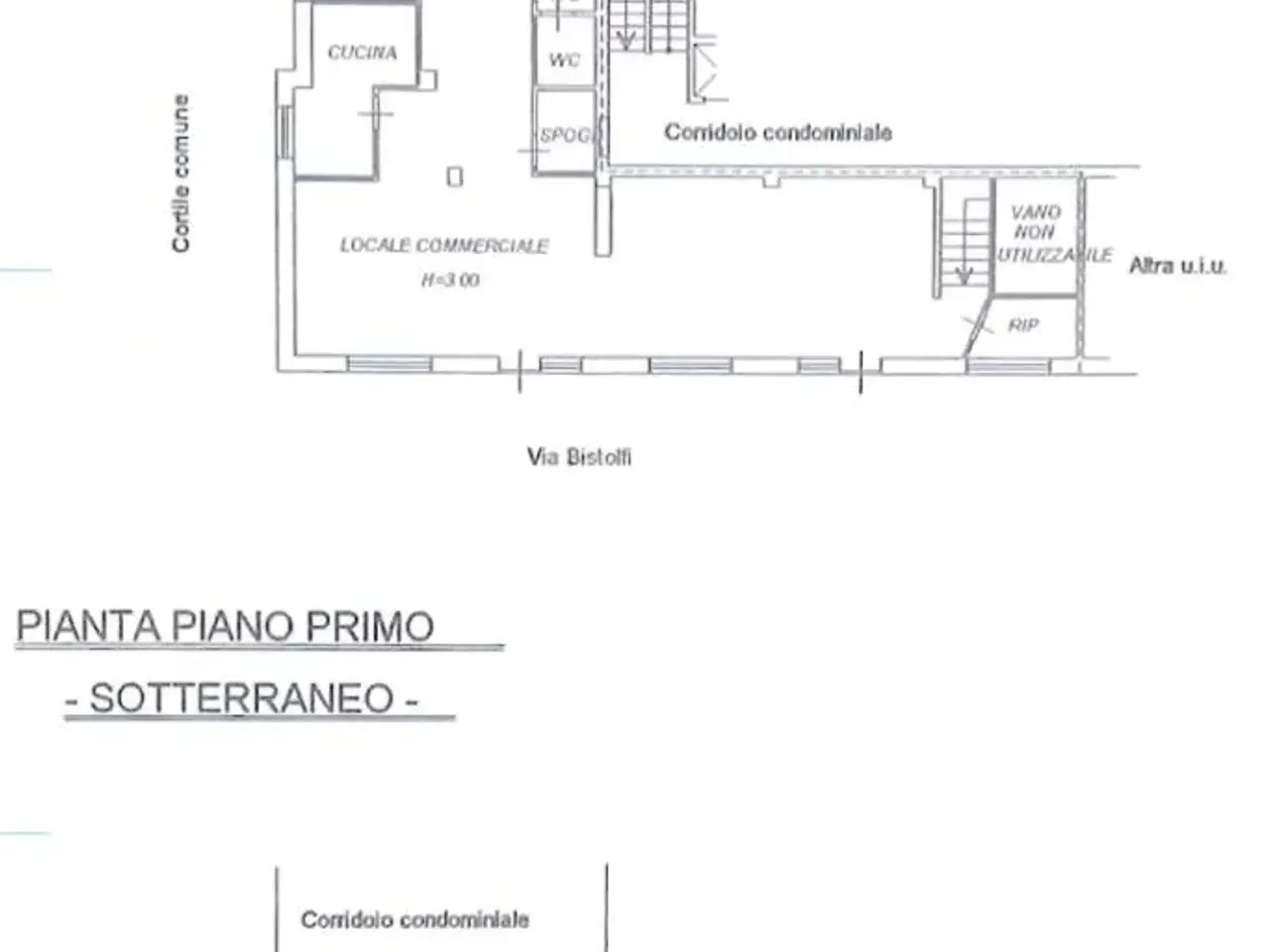 Negozio in Via Bistolfi 94, La Loggia, {3} - Planimetria 1