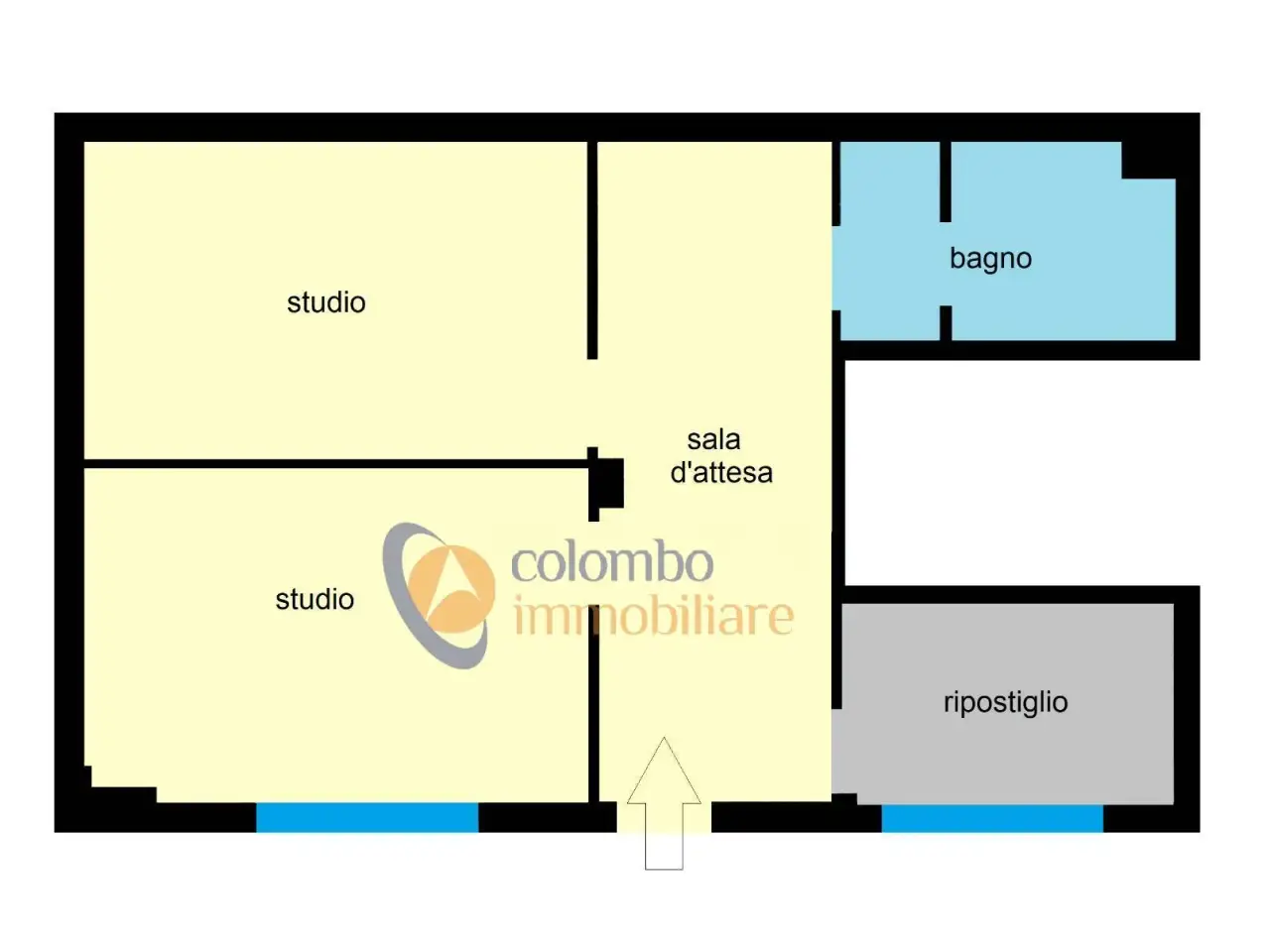 Ufficio in Via G. Mazzini 14, Busto Arsizio, {3} - Planimetria 1