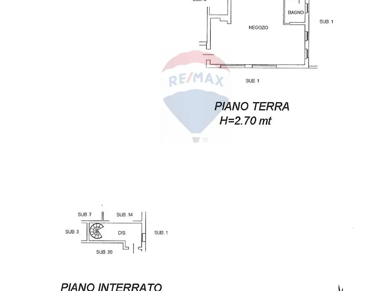 Negozio in Via Alessandro Manzoni 5, Montello, {3} - Planimetria 1