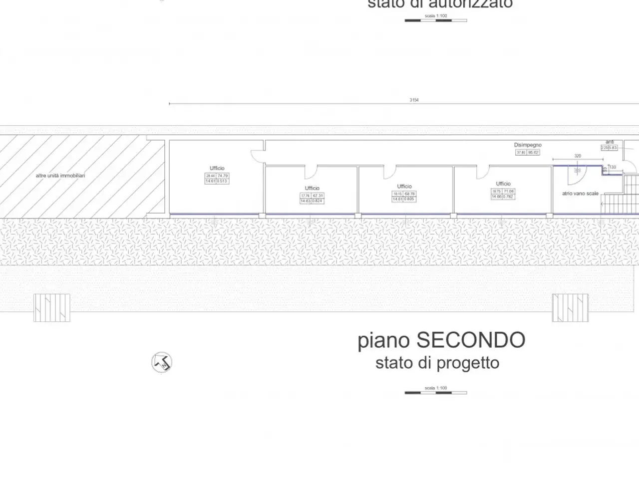 Ufficio in Via Zara 1, Vicenza, {3} - Planimetria 1