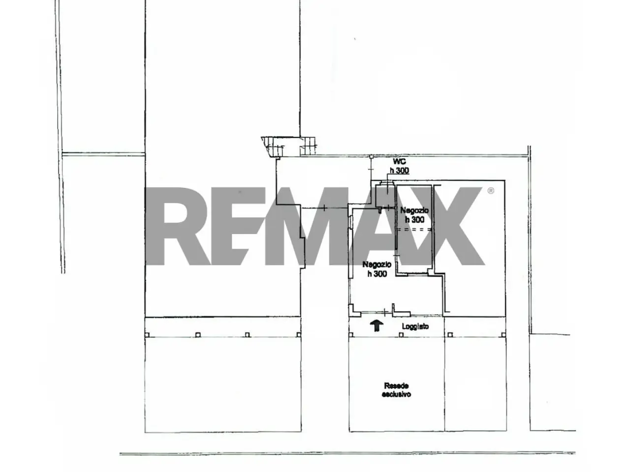 Negozio in Via delle Miniere 20, Cavriglia, {3} - Planimetria 1