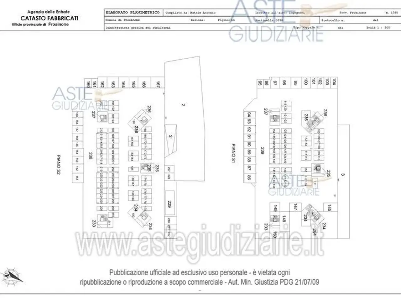 Negozio in Piazza Risorgimento 7-8-9 7, Frosinone, {3} - Planimetria 1
