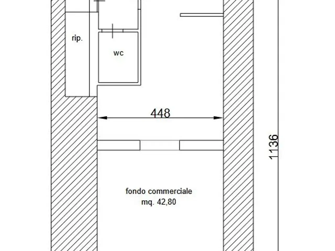 Locale commerciale in Tosco Romagnola 2011, Cascina, {3} - Planimetria 1