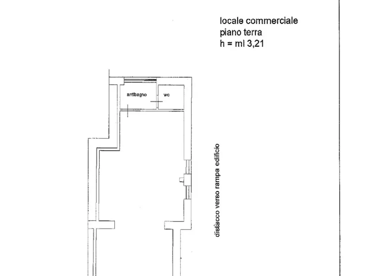 Negozio in Via Fosso del Poggio , Roma, {3} - Planimetria 1