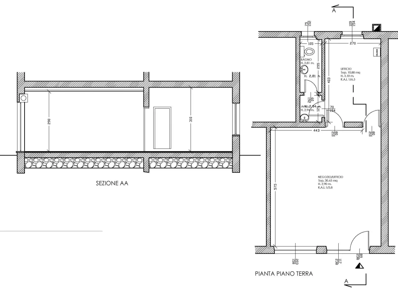 Negozio in Via Nino Bixio 2, Gorle, {3} - Planimetria 1