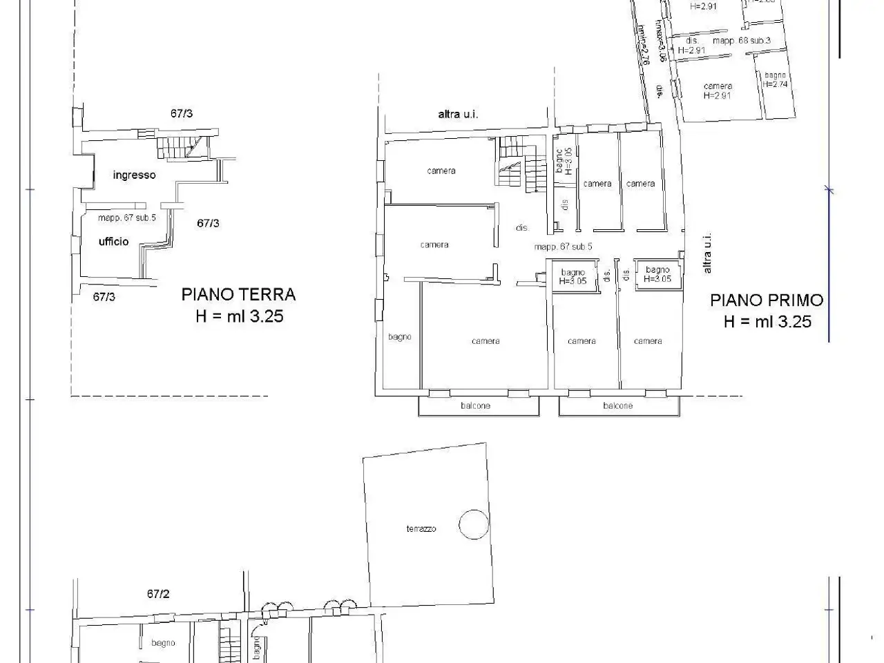 Albergo in Piazza Nazario Sauro 26, Medicina, {3} - Planimetria 1