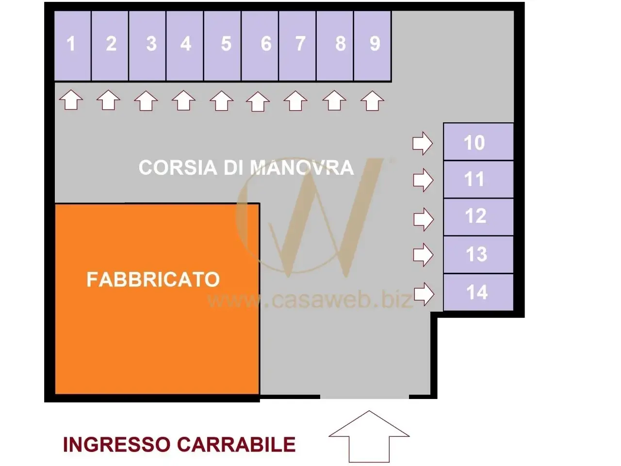 Garage in Via Pablo Neruda, Caserta, {3} - Planimetria 1