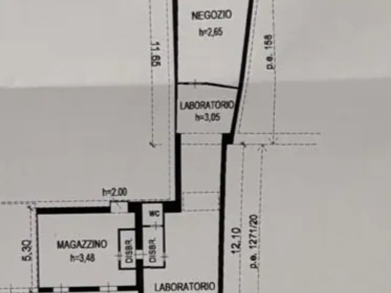 Negozio in Via Gerolamo Tartarotti 14, Rovereto, {3} - Planimetria 1